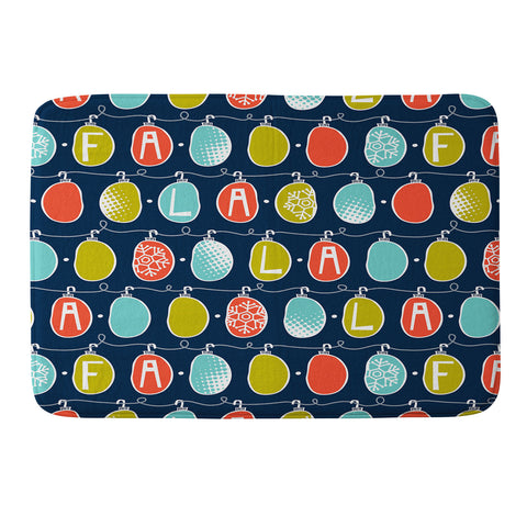 Heather Dutton Fa La La La La Memory Foam Bath Mat