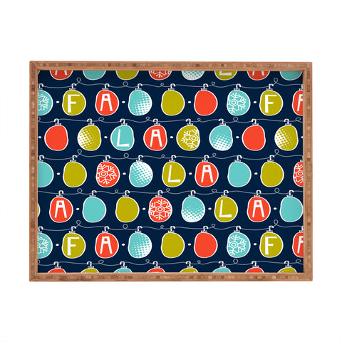 Heather Dutton Fa La La La La Rectangular Tray