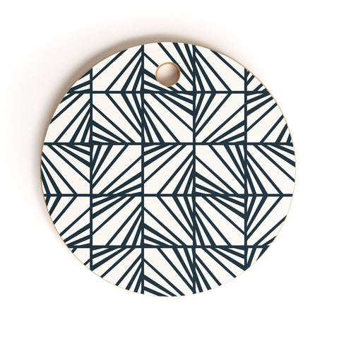 Heather Dutton Facets Optic Cutting Board Round
