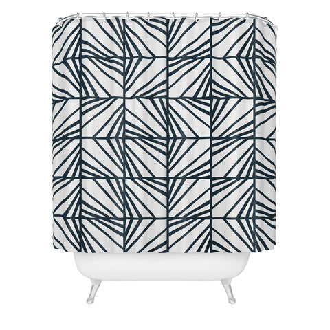 Heather Dutton Facets Optic Shower Curtain