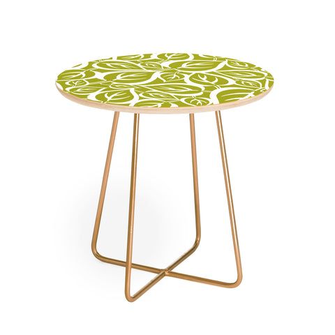 Heather Dutton Falling Foliage Round Side Table