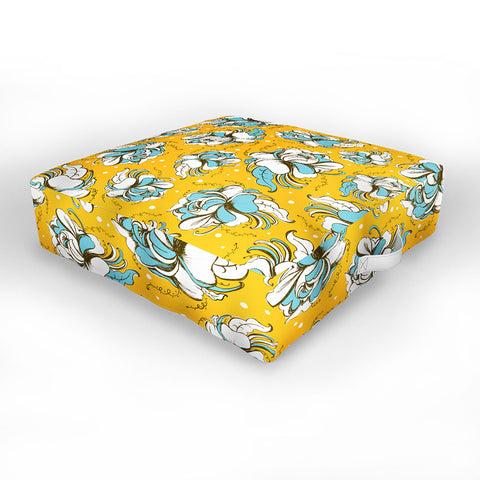 Heather Dutton Felicity Golden Outdoor Floor Cushion