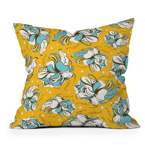 Heather Dutton Felicity Golden Throw Pillow