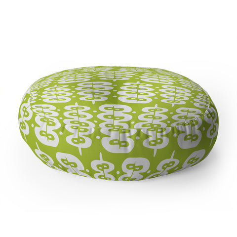 Heather Dutton Fern Frond Green Floor Pillow Round