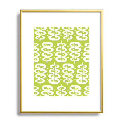 Heather Dutton Fern Frond Green Metal Framed Art Print