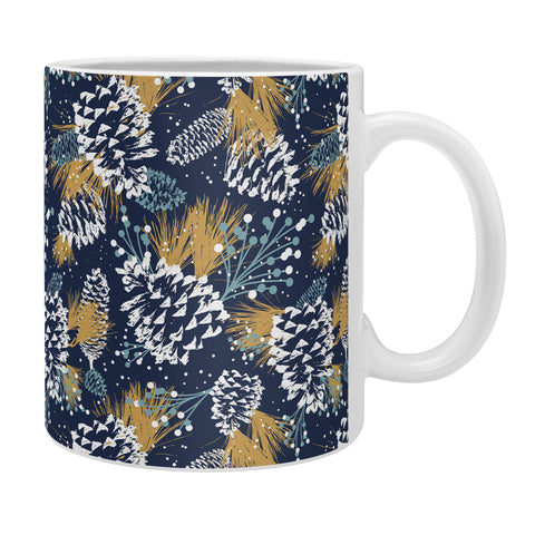 Heather Dutton Festive Forest Navy Coffee Mug