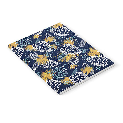 Heather Dutton Festive Forest Navy Notebook