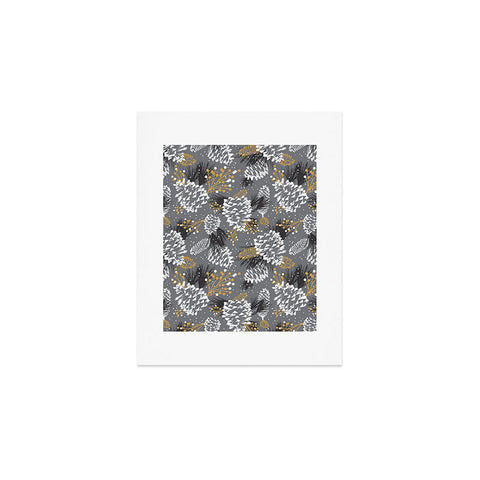 Heather Dutton Festive Forest Silver Art Print