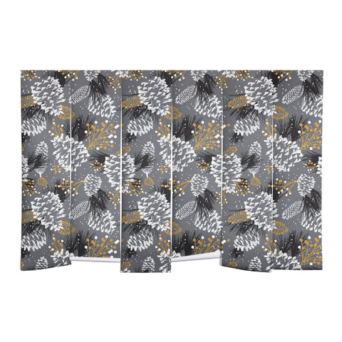 Heather Dutton Festive Forest Silver Wall Mural