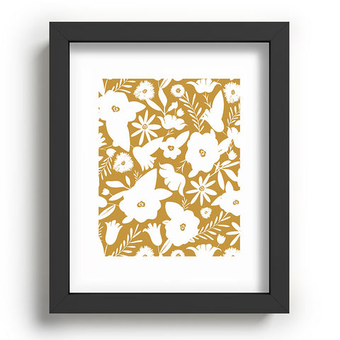 Heather Dutton Finley Floral Goldenrod Recessed Framing Rectangle