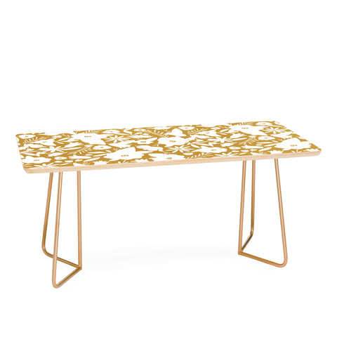 Heather Dutton Finley Floral Goldenrod Coffee Table