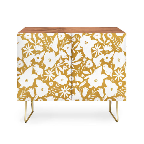 Heather Dutton Finley Floral Goldenrod Credenza