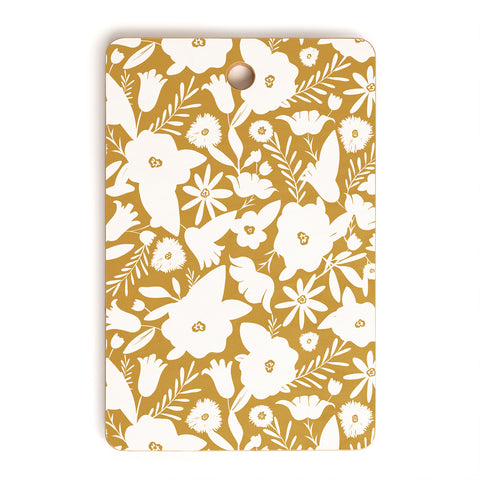 Heather Dutton Finley Floral Goldenrod Cutting Board Rectangle