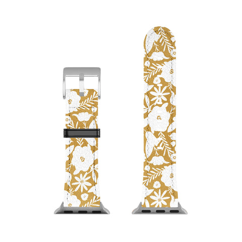 Heather Dutton Finley Floral Goldenrod Apple Watch Band