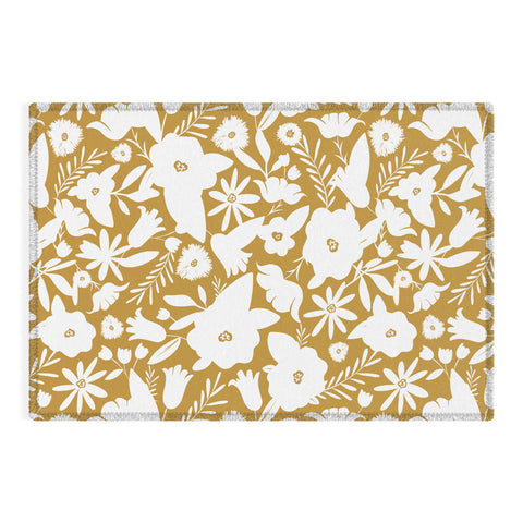 Heather Dutton Finley Floral Goldenrod Outdoor Rug
