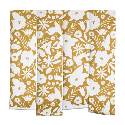 Heather Dutton Finley Floral Goldenrod Wall Mural