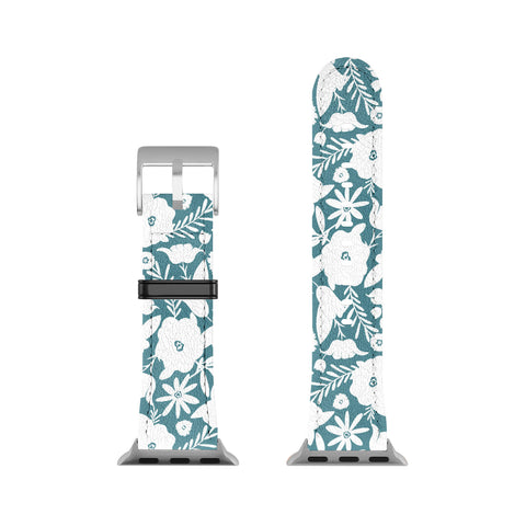 Heather Dutton Finley Floral Teal Apple Watch Band