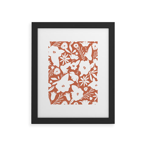 Heather Dutton Finley Floral Terra Cotta Framed Art Print