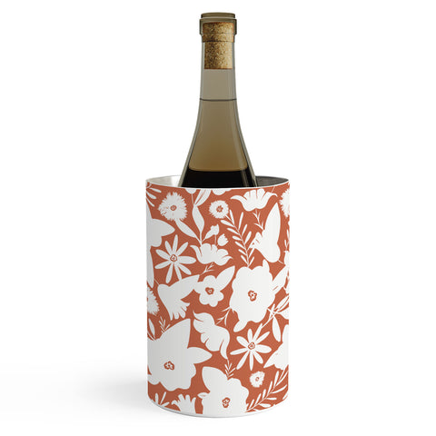 Heather Dutton Finley Floral Terra Cotta Wine Chiller