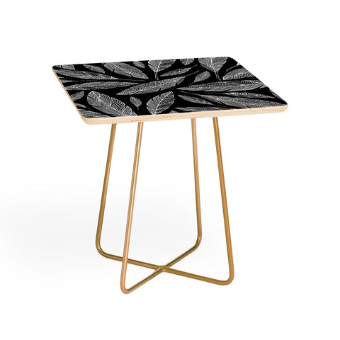 Heather Dutton Float Like A Feather Black Side Table