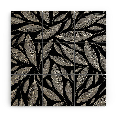 Heather Dutton Float Like A Feather Black Wood Wall Mural