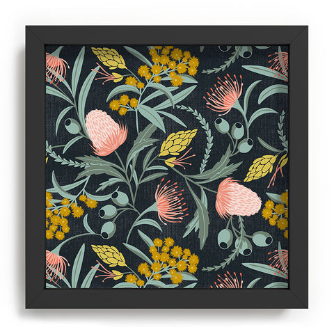 Heather Dutton Flora Australis Midnight Recessed Framing Square