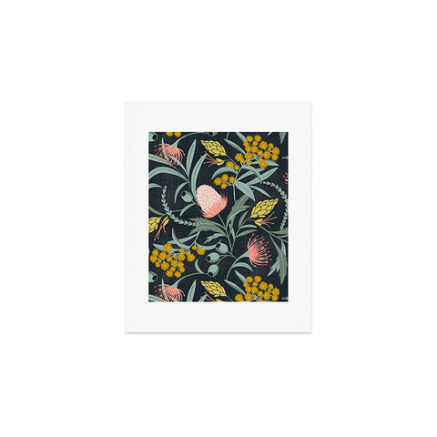 Heather Dutton Flora Australis Midnight Art Print