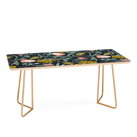 Heather Dutton Flora Australis Midnight Coffee Table