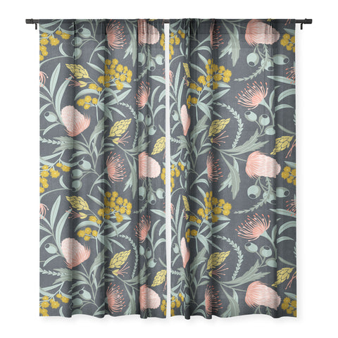 Heather Dutton Flora Australis Midnight Sheer Non Repeat