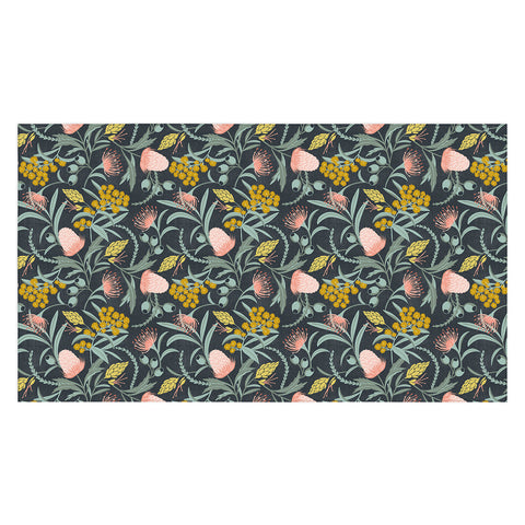 Heather Dutton Flora Australis Midnight Tablecloth