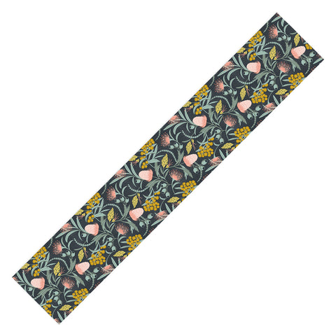 Heather Dutton Flora Australis Midnight Table Runner