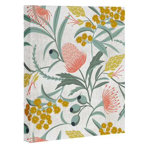 Heather Dutton Flora Australis White Art Canvas