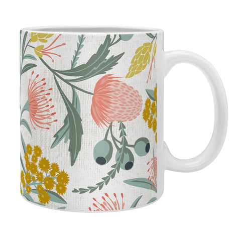 Heather Dutton Flora Australis White Coffee Mug