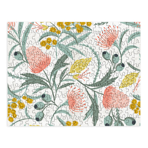 Heather Dutton Flora Australis White Puzzle