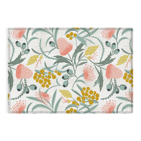Heather Dutton Flora Australis White Outdoor Rug