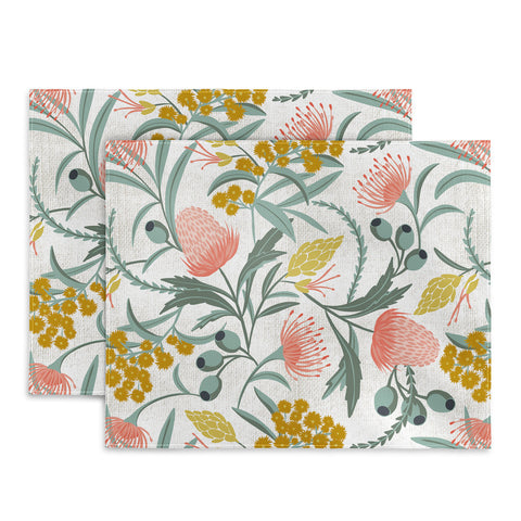 Heather Dutton Flora Australis White Placemat