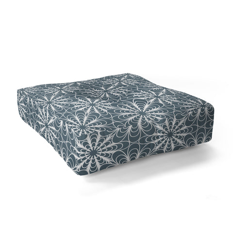 Heather Dutton Flora Midnight Floor Pillow Square