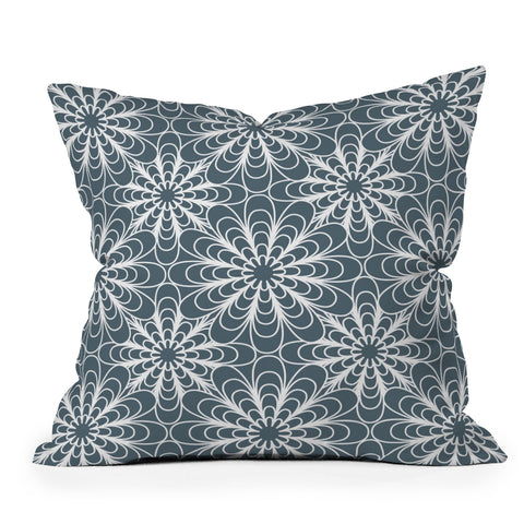 Heather Dutton Flora Midnight Throw Pillow