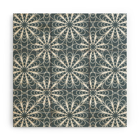 Heather Dutton Flora Midnight Wood Wall Mural