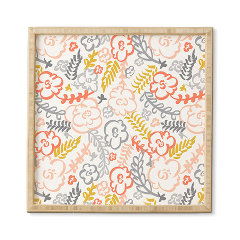 Heather Dutton Floral Brush Framed Wall Art