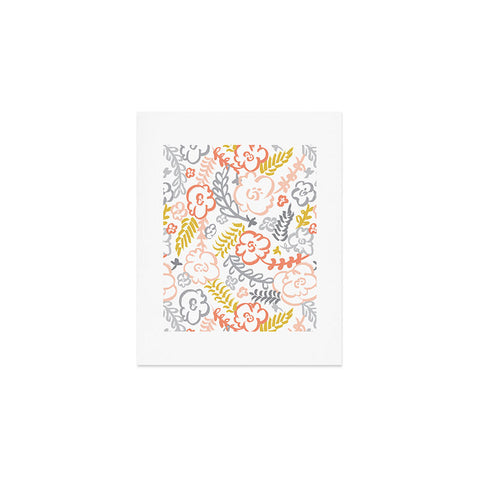 Heather Dutton Floral Brush Art Print