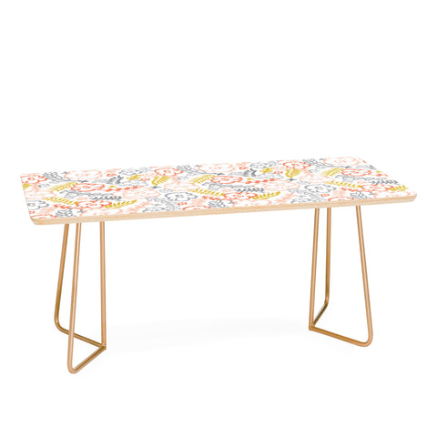 Heather Dutton Floral Brush Coffee Table