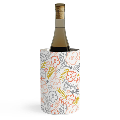 Heather Dutton Floral Brush Wine Chiller