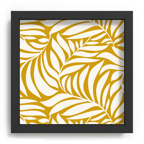 Heather Dutton Flowing Leaves Goldenrod Recessed Framing Square