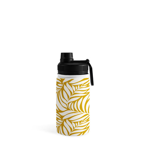 Heather Dutton Flowing Leaves Goldenrod Water Bottle