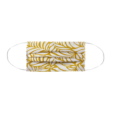 Heather Dutton Flowing Leaves Goldenrod Face Mask