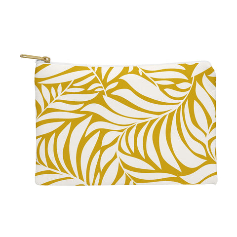 Heather Dutton Flowing Leaves Goldenrod Pouch