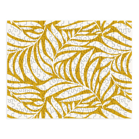 Heather Dutton Flowing Leaves Goldenrod Puzzle