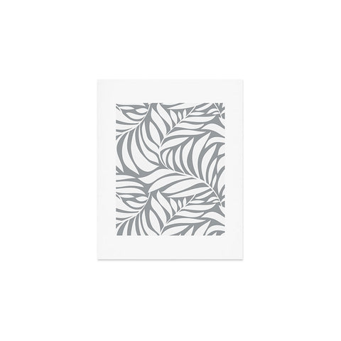 Heather Dutton Flowing Leaves Gray Art Print