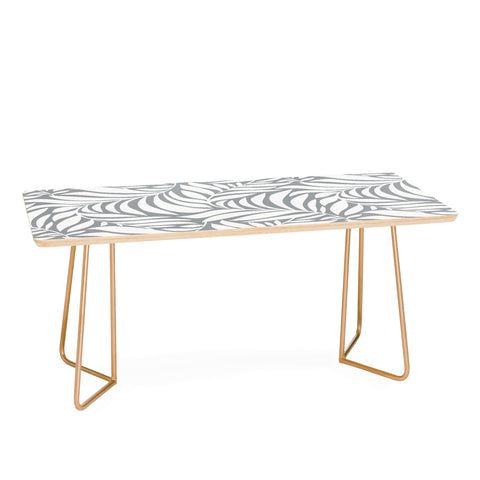 Heather Dutton Flowing Leaves Gray Coffee Table